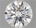 Lab Grown Diamond 1.02 Carats, Round with Ideal Cut, D Color, VS1 Clarity and Certified by IGI