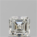 Natural Diamond 0.90 Carats, Asscher with  Cut, K Color, VS2 Clarity and Certified by GIA