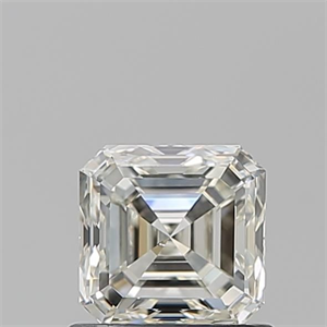 Picture of Natural Diamond 0.90 Carats, Asscher with  Cut, K Color, VS2 Clarity and Certified by GIA