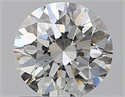 Natural Diamond 0.71 Carats, Round with Excellent Cut, G Color, I1 Clarity and Certified by GIA