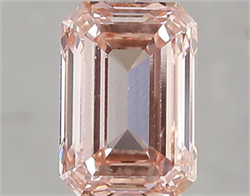 Picture of Lab Grown Diamond 2.03 Carats, Emerald with  Cut, Fancy Intense Pink Color, VS1 Clarity and Certified by IGI