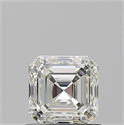 Natural Diamond 0.90 Carats, Asscher with  Cut, J Color, VS1 Clarity and Certified by GIA
