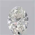 Natural Diamond 1.50 Carats, Oval with  Cut, J Color, VS2 Clarity and Certified by GIA