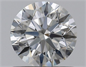 Natural Diamond 0.77 Carats, Round with Excellent Cut, H Color, VS2 Clarity and Certified by GIA