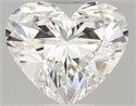 Natural Diamond 0.53 Carats, Heart with  Cut, H Color, VVS1 Clarity and Certified by GIA