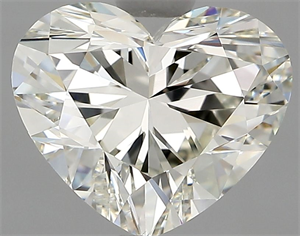 Picture of Natural Diamond 1.50 Carats, Heart with  Cut, I Color, IF Clarity and Certified by HRD