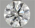 Natural Diamond 0.90 Carats, Round with Excellent Cut, J Color, VS2 Clarity and Certified by IGI