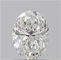 Natural Diamond 1.20 Carats, Oval with  Cut, H Color, VVS2 Clarity and Certified by GIA