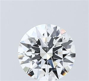 Picture of Lab Grown Diamond 2.02 Carats, Round with Ideal Cut, D Color, VVS1 Clarity and Certified by IGI