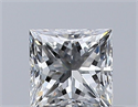 Natural Diamond 0.33 Carats, Princess with  Cut, G Color, VVS1 Clarity and Certified by GIA