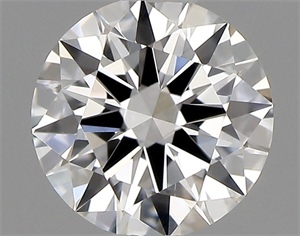 Picture of Natural Diamond 0.40 Carats, Round with Excellent Cut, F Color, VVS1 Clarity and Certified by GIA