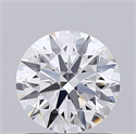 Lab Grown Diamond 1.06 Carats, Round with Ideal Cut, D Color, VVS1 Clarity and Certified by IGI