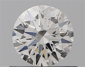 Picture of Natural Diamond 0.53 Carats, Round with Excellent Cut, G Color, VVS1 Clarity and Certified by GIA