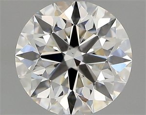 Picture of Natural Diamond 0.70 Carats, Round with Excellent Cut, I Color, VS2 Clarity and Certified by GIA