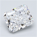 Diamante Natural 3.02 quilates, Radiante , Color D, claridad VS1 y certificado GIA