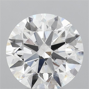 Picture of Lab Grown Diamond 3.05 Carats, Round with Ideal Cut, D Color, VVS2 Clarity and Certified by IGI