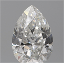 Natural Diamond 0.10 Carats, Pear with  Cut, E Color, SI1 Clarity and Certified by IGI