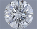 Natural Diamond 0.91 Carats, Round with Excellent Cut, H Color, SI2 Clarity and Certified by IGI