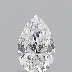 Picture of Natural Diamond 0.50 Carats, Pear with  Cut, D Color, VS1 Clarity and Certified by GIA