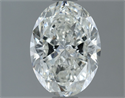 Natural Diamond 1.50 Carats, Oval with  Cut, I Color, SI2 Clarity and Certified by GIA