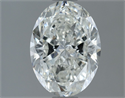 Natural Diamond 1.50 Carats, Oval with  Cut, I Color, SI2 Clarity and Certified by GIA