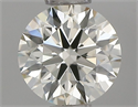 Natural Diamond 0.51 Carats, Round with Excellent Cut, L Color, VVS2 Clarity and Certified by IGI