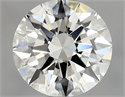 Natural Diamond 0.90 Carats, Round with Excellent Cut, I Color, IF Clarity and Certified by GIA