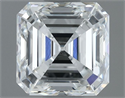 Natural Diamond 1.00 Carats, Asscher with  Cut, G Color, VS1 Clarity and Certified by IGI
