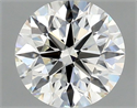 Diamante Natural 0.55 quilates, Redondo , Color J, claridad VVS1 y certificado GIA