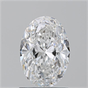 Natural Diamond 1.20 Carats, Oval with  Cut, D Color, SI1 Clarity and Certified by GIA