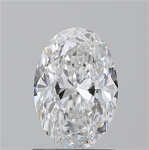Picture of Natural Diamond 1.20 Carats, Oval with  Cut, D Color, SI1 Clarity and Certified by GIA
