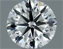 Natural Diamond 0.70 Carats, Round with Very Good Cut, F Color, VS1 Clarity and Certified by IGI