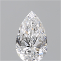 Natural Diamond 0.73 Carats, Pear with  Cut, D Color, VS2 Clarity and Certified by GIA