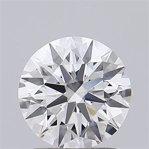 Picture of Lab Grown Diamond 1.54 Carats, Round with Ideal Cut, D Color, IF Clarity and Certified by IGI