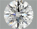 Lab Grown Diamond 2.90 Carats, Round with Excellent Cut, E Color, VVS2 Clarity and Certified by IGI