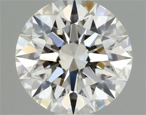 Picture of Natural Diamond 0.40 Carats, Round with Excellent Cut, H Color, VVS1 Clarity and Certified by GIA