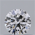 Natural Diamond 0.40 Carats, Round with Excellent Cut, D Color, SI2 Clarity and Certified by GIA