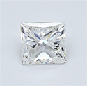 Natural Diamond 1.00 Carats, Princess with  Cut, F Color, VS1 Clarity and Certified by GIA