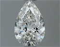 Diamante Natural 0.60 quilates, De pera , Color J, claridad SI2 y certificado GIA