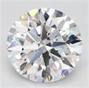 Lab Grown Diamond 3.53 Carats, Round with Ideal Cut, D Color, IF Clarity and Certified by IGI