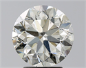 Natural Diamond 3.01 Carats, Round with Very Good Cut, L Color, SI1 Clarity and Certified by GIA