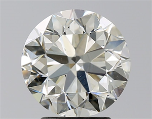 Picture of Natural Diamond 3.01 Carats, Round with Very Good Cut, L Color, SI1 Clarity and Certified by GIA