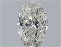 Natural Diamond 1.00 Carats, Oval with  Cut, I Color, SI2 Clarity and Certified by GIA