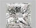 Natural Diamond 0.90 Carats, Princess with  Cut, I Color, VVS1 Clarity and Certified by GIA