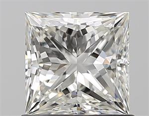 Picture of Natural Diamond 0.90 Carats, Princess with  Cut, I Color, VVS1 Clarity and Certified by GIA