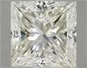 Natural Diamond 1.52 Carats, Princess with  Cut, L Color, SI2 Clarity and Certified by GIA