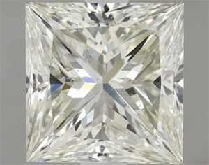 Picture of Natural Diamond 1.52 Carats, Princess with  Cut, L Color, SI2 Clarity and Certified by GIA