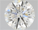 Diamante Natural 0.60 quilates, Redondo , Color J, claridad VVS2 y certificado GIA