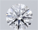 Lab Grown Diamond 1.08 Carats, Round with Ideal Cut, D Color, VVS1 Clarity and Certified by IGI