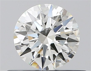 Picture of Natural Diamond 0.44 Carats, Round with Excellent Cut, F Color, VVS1 Clarity and Certified by GIA